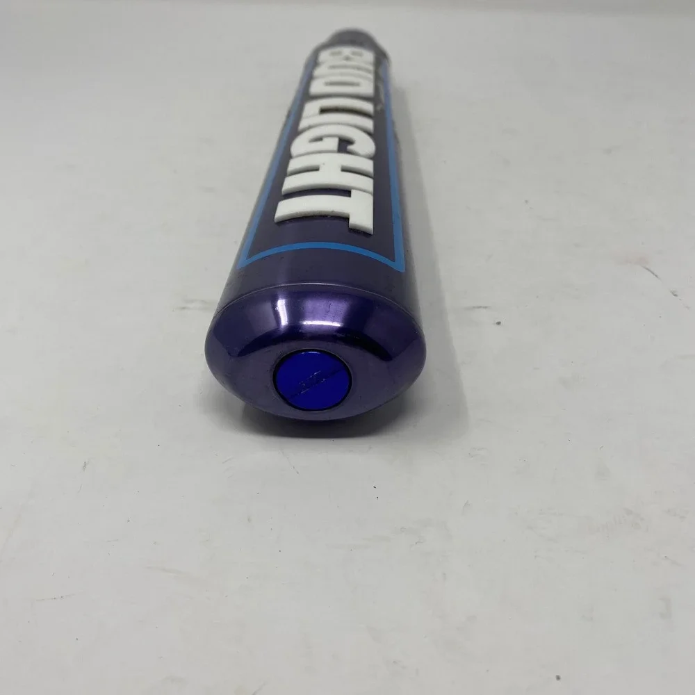 Bud Light Beer Tap Handle Purple Metallic White Raised Lettering Breweriana Bar